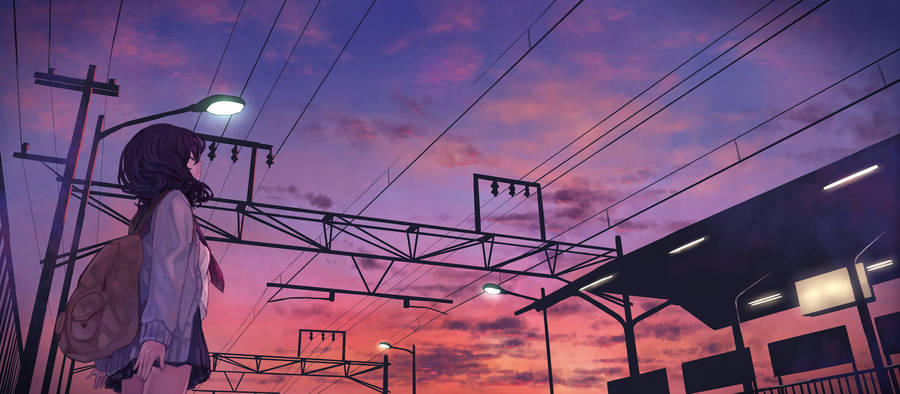 Sky Purple Aesthetic Tumblr Laptop Wallpaper