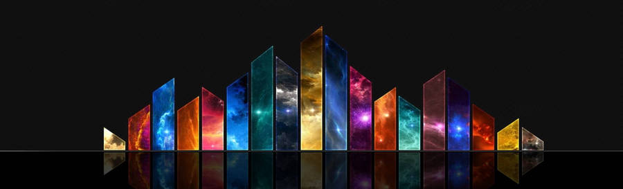 Sky Shapes Linkedin Cover Wallpaper