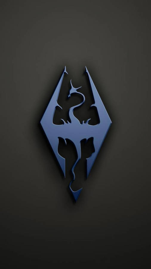 Skyrim Iphone Dragon Symbol Wallpaper