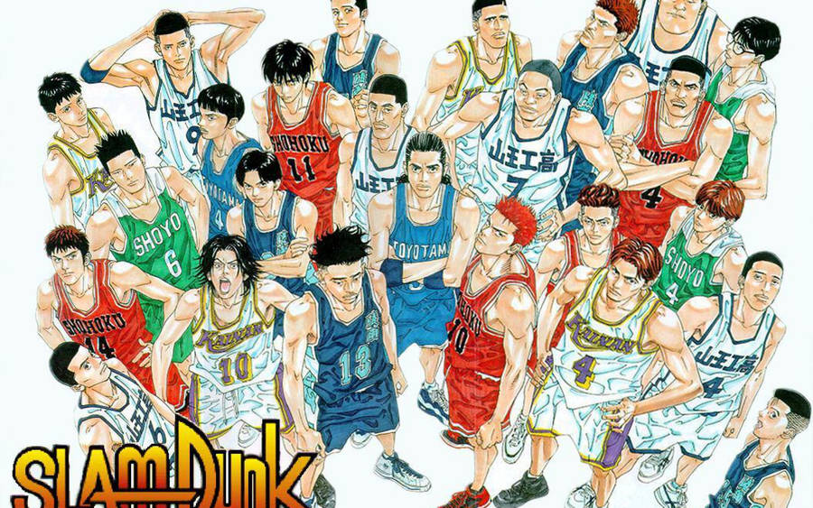 Slam Dunk Basketball Teams Wallpaper