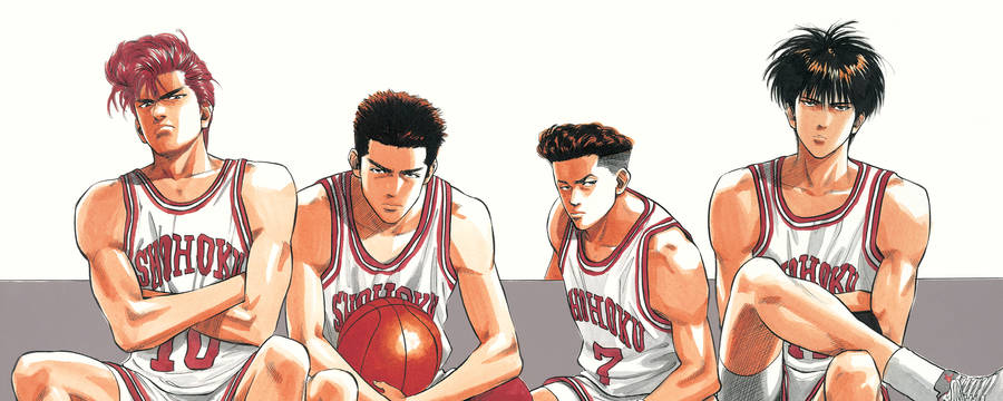 Slam Dunk Bench Players Wallpaper