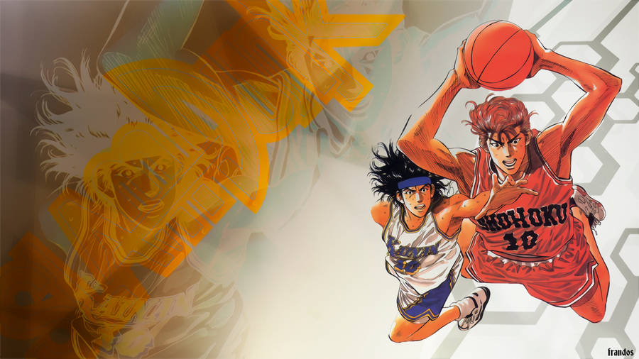 Slam Dunk Sakuragi And Kiyota Wallpaper