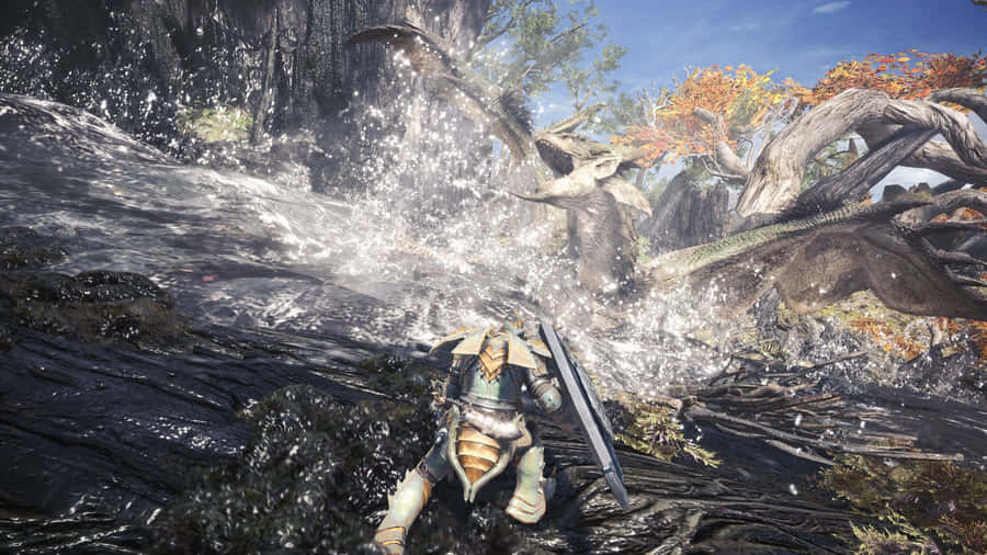 Slaying Monsters Is No Match For The Monster Hunter Desktop! Wallpaper