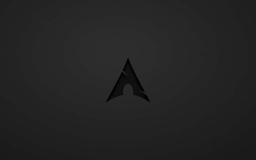 Sleek Arch Linux Desktop With Logo Wallpaper
