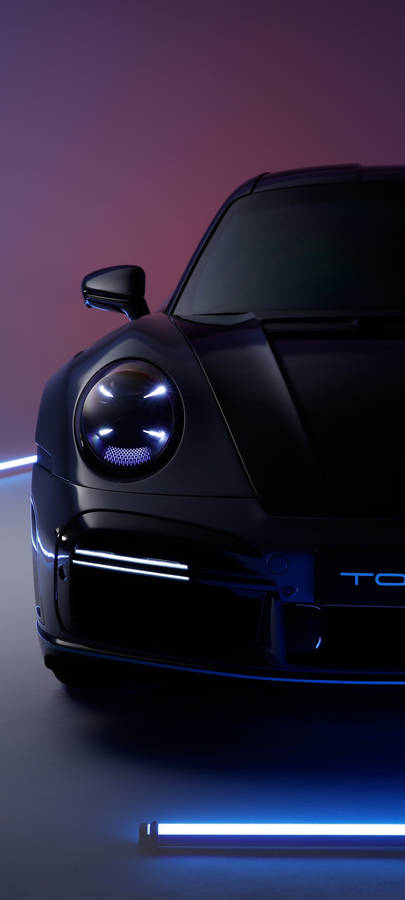 Sleek Black Porsche 911 Wallpaper