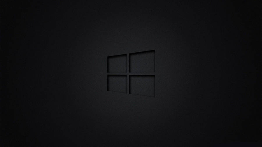 Sleek Black Windows 10 Hd Logo Wallpaper