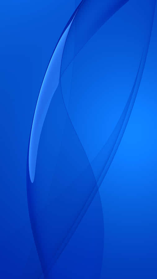 Sleek Blue Smartphone Against A Cool Color-gradient Backdrop Wallpaper