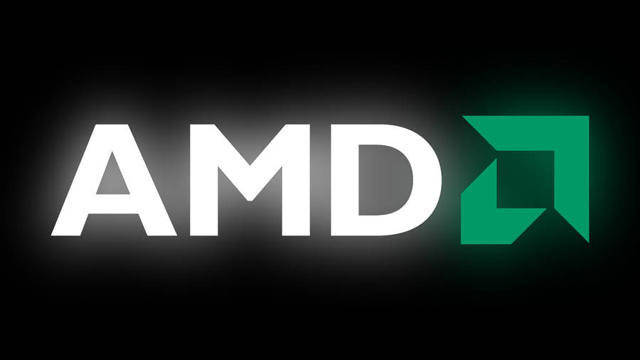 Sleek Glowing Amd Logo Wallpaper