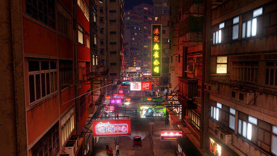 Sleeping Dogs Neon City Wallpaper