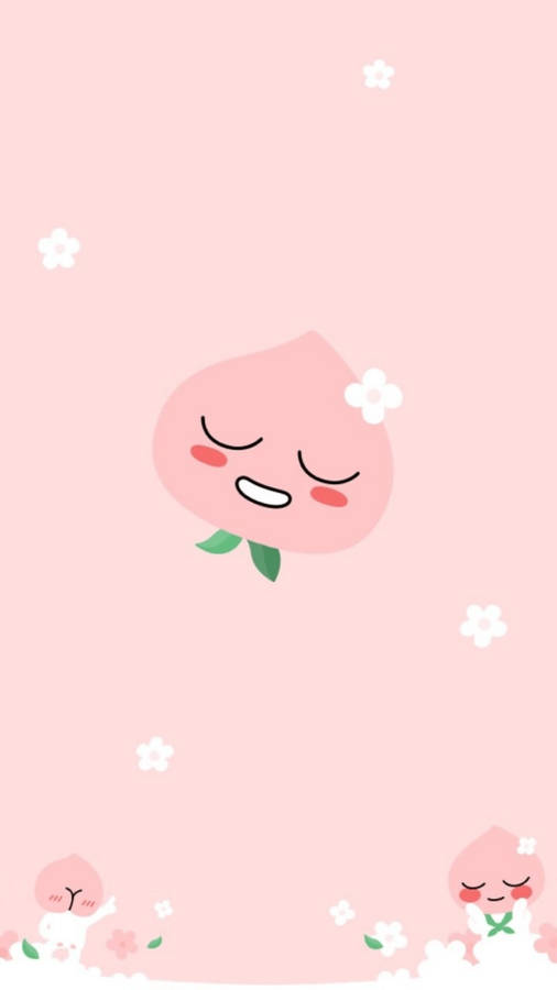 Sleepy Apeach Kakao Friends Wallpaper