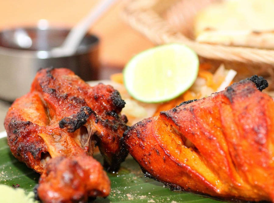 Sliced Tandoori Chicken Wallpaper