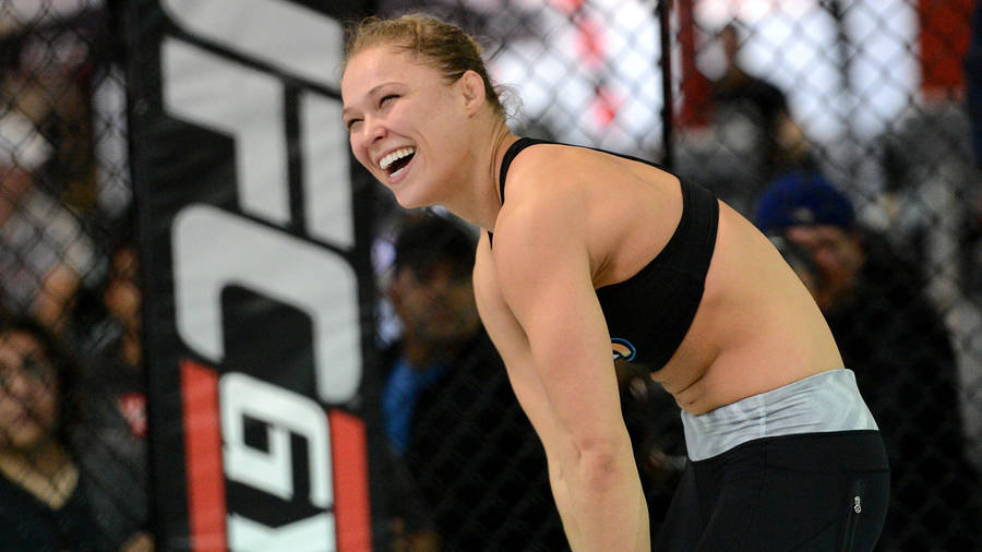 Slouching Ronda Rousey Wallpaper