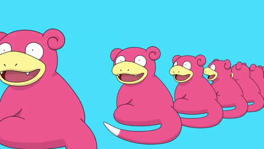 Slowpoke Lined-up Wallpaper