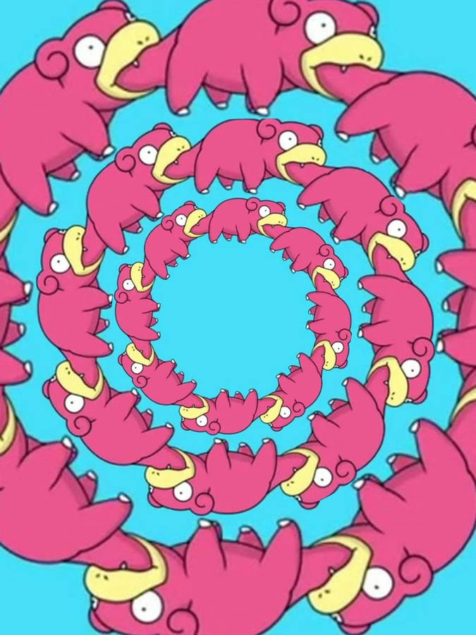 Slowpoke Spiral Wallpaper