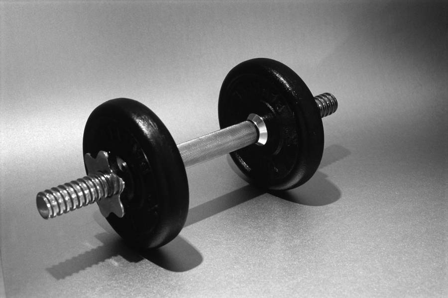 Small Monochromatic Barbell Wallpaper