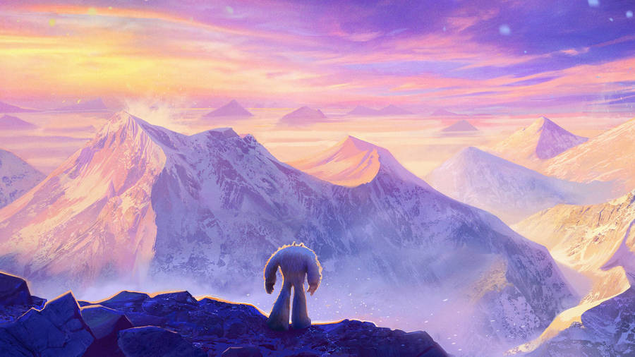 Smallfoot On A Mountain Wallpaper