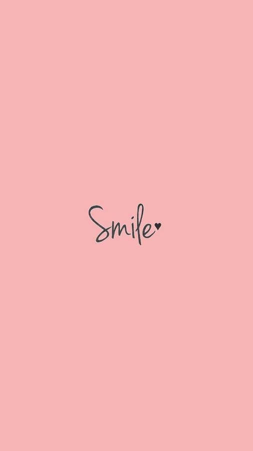 Smile Aesthetic Word Wallpaper