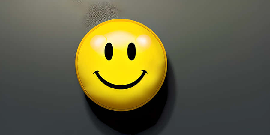 Smiley Face Pin On Gray Background.jpg Wallpaper