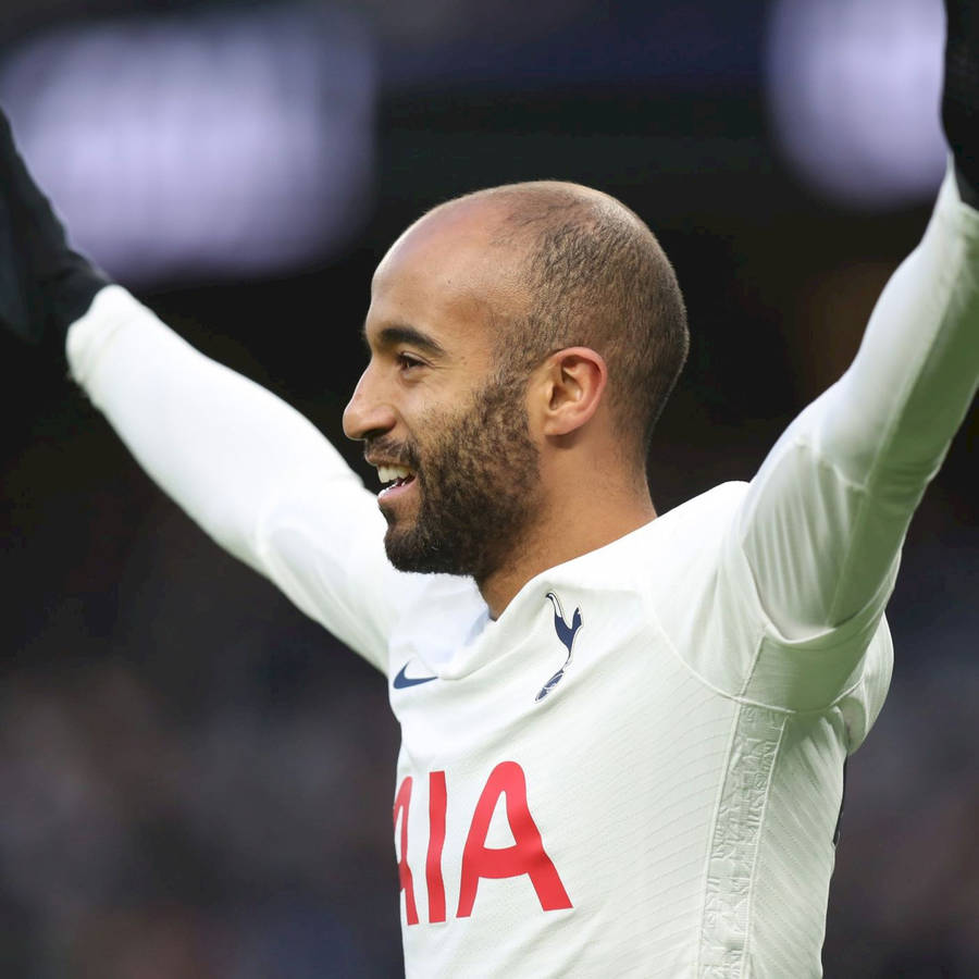 Smiling Lucas Moura Side Profile Wallpaper