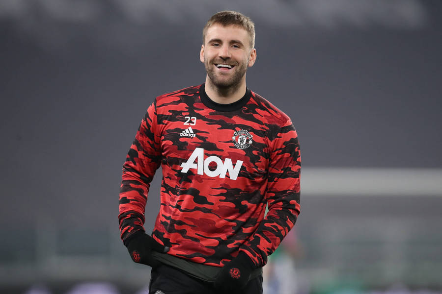 Smiling Luke Shaw Wallpaper