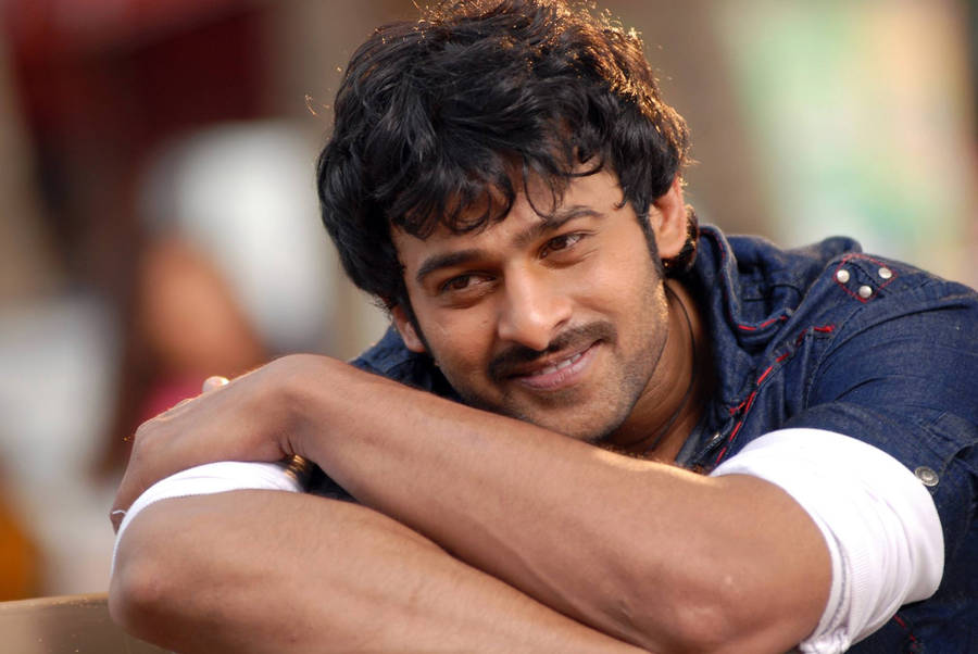 Smiling Prabhas Hd Close-up Wallpaper