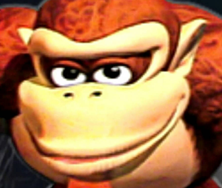 Smirking Donkey Kong Meme Pfp Wallpaper