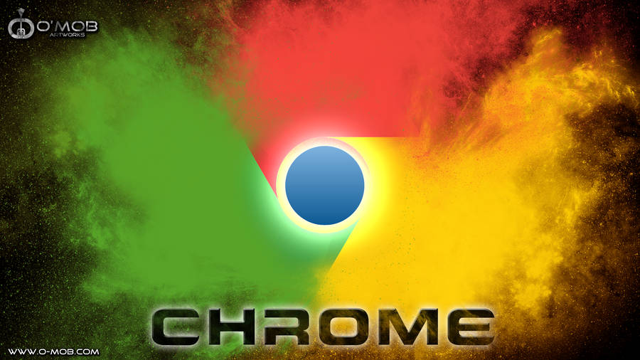 Smoke Chrome Logo Fan Art Wallpaper