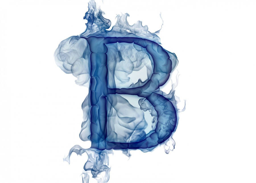 Smoked Letter B Wallpaper