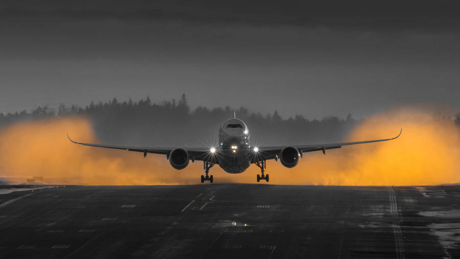 Smokes On The Runway Wallpaper