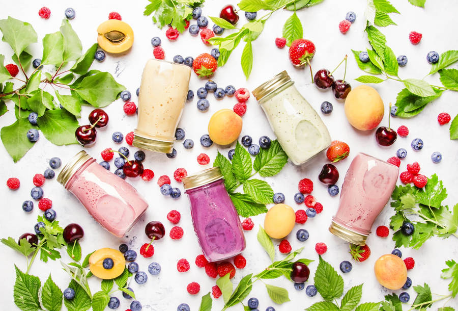 Smoothies Creative Shot Image Wallpaper