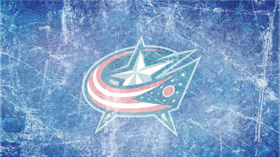 Smudged Columbus Blue Jackets Logo Wallpaper