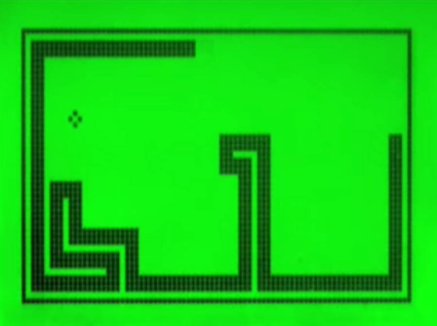 Snake Game Green Lcd Wallpaper