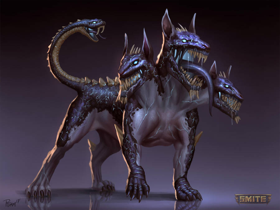 Snake Tailed Cerberus Wallpaper