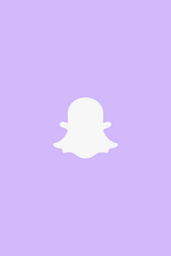 Snapchat Logo Purple Background Wallpaper
