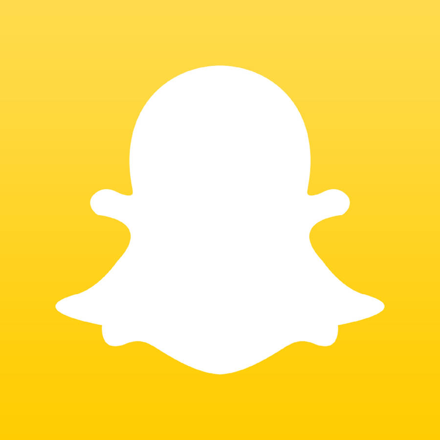 Snapchat Minimalist Yellow Icon Wallpaper