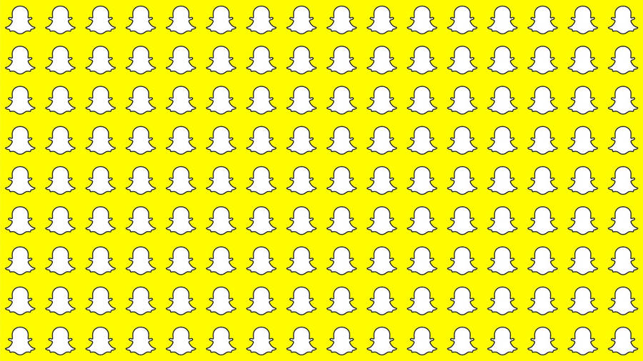 Snapchat Pattern Yellow Aesthetic Wallpaper