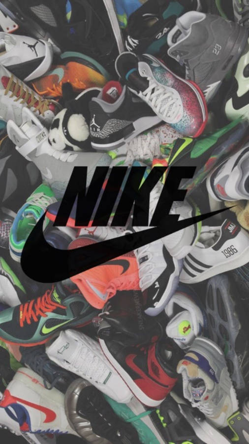 Sneaker Pile Various Designs Wallpaper