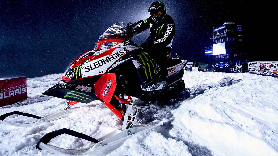 Snocross At X Games Winter Event Wallpaper