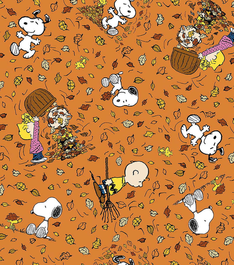 Snoopy Is Ready To Give Thanks Wallpaper