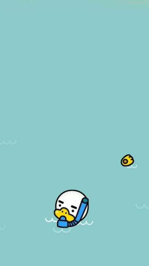 Snorkelling Tube Kakao Friends Wallpaper