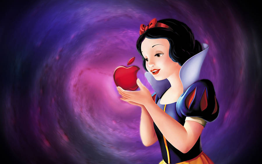 Snow White And Her Apple Wallpaper