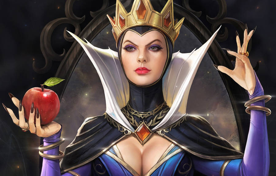 Snow White And The Seven Dwarfs Evil Queen Wallpaper