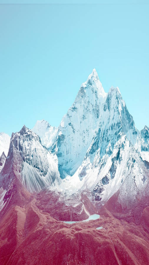 Snowy Mountains Ios Default Wallpaper