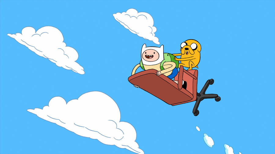 Soaring Adventure Time Laptop Wallpaper