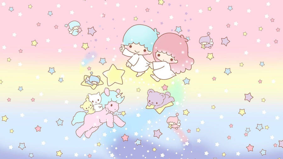 Soaring Little Twin Stars Wallpaper