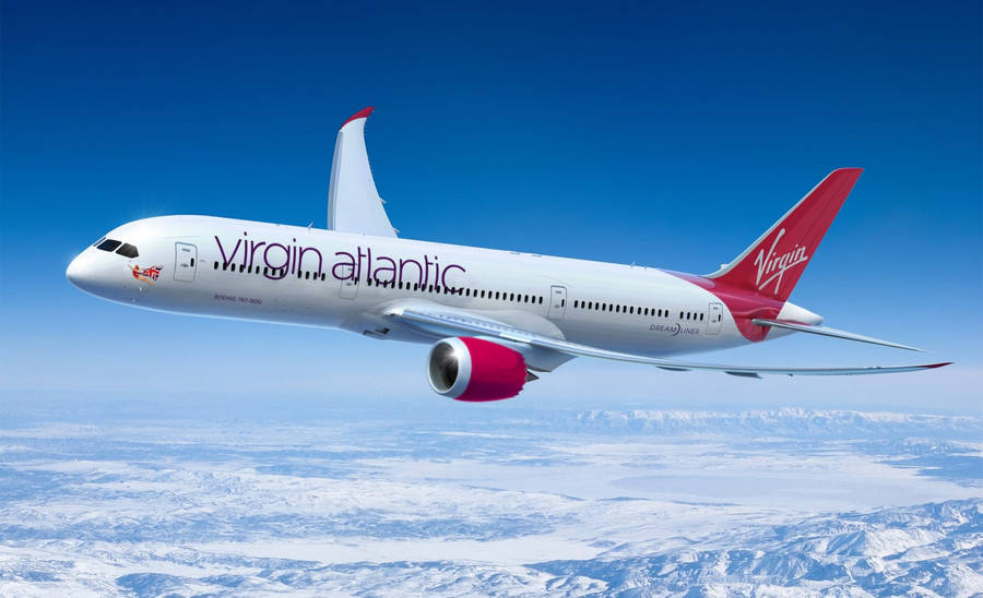 Soaring Virgin Atlantic Aviation Plane Wallpaper