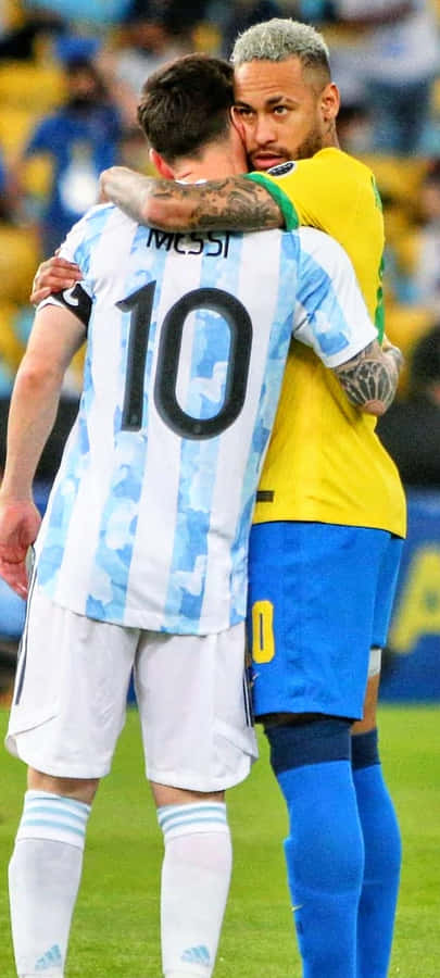 Soccer Royalty - Messi & Neymar Wallpaper