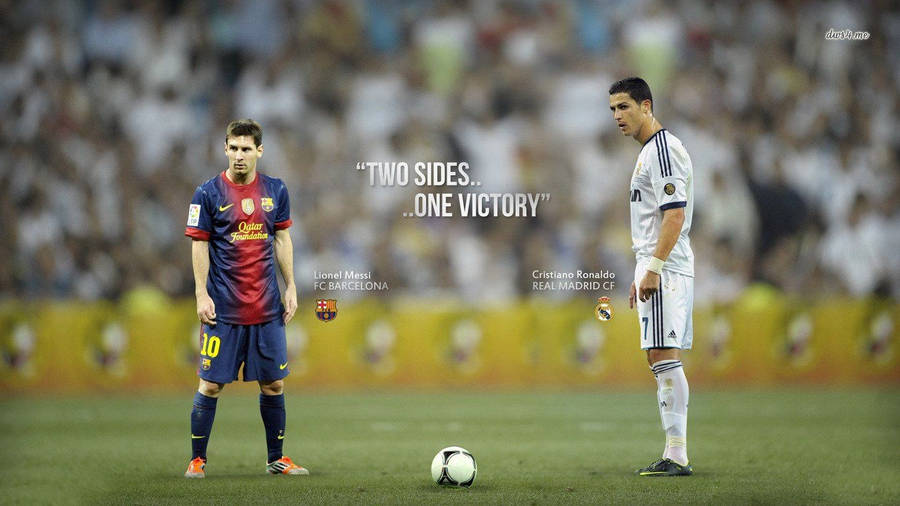 Soccer Teams Fc Barcelona And Real Madrid Cf Wallpaper