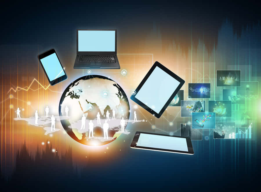 Social Media Apps And Computer Network Wallpaper