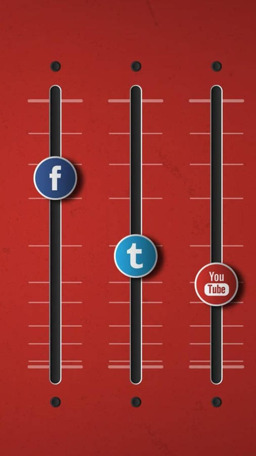 Social Network And Media Equalizer Wallpaper